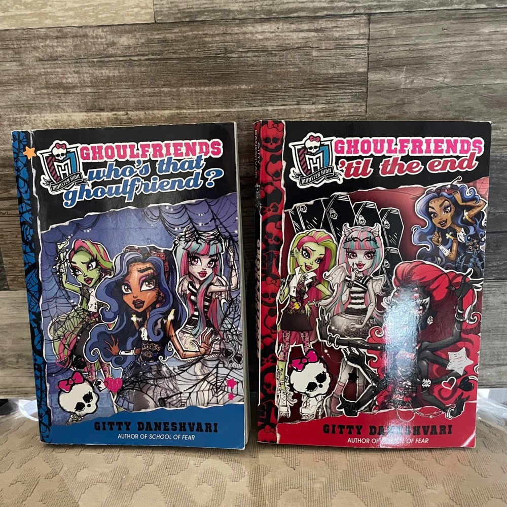 Monster High Ghoulfriends Book Lot Gitty Daneshvari Books 3 & 4 Paperbacks